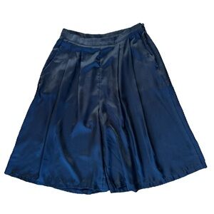 Nasty Gal Black High-Rise Culotte Pants Size Large Wide Leg Cropped Trendy